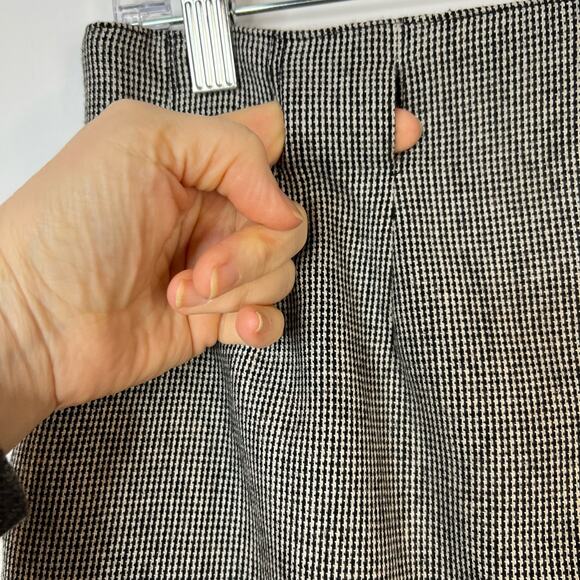 Vtg Evan Picone High Waisted Wool Pencil Skirt Sz 10 USA Union Made Houndstooth - Picture 6 of 12